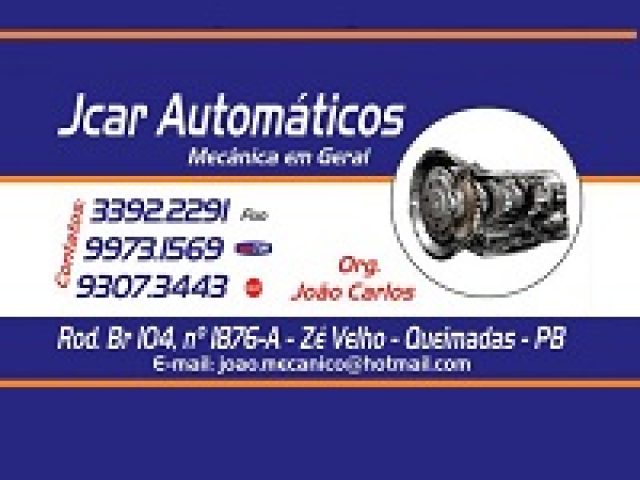 OFICINA MECÂNICA JCAR AUTOMÁTICOS